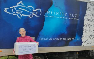 Winner of Infinity Blue weekly hamper