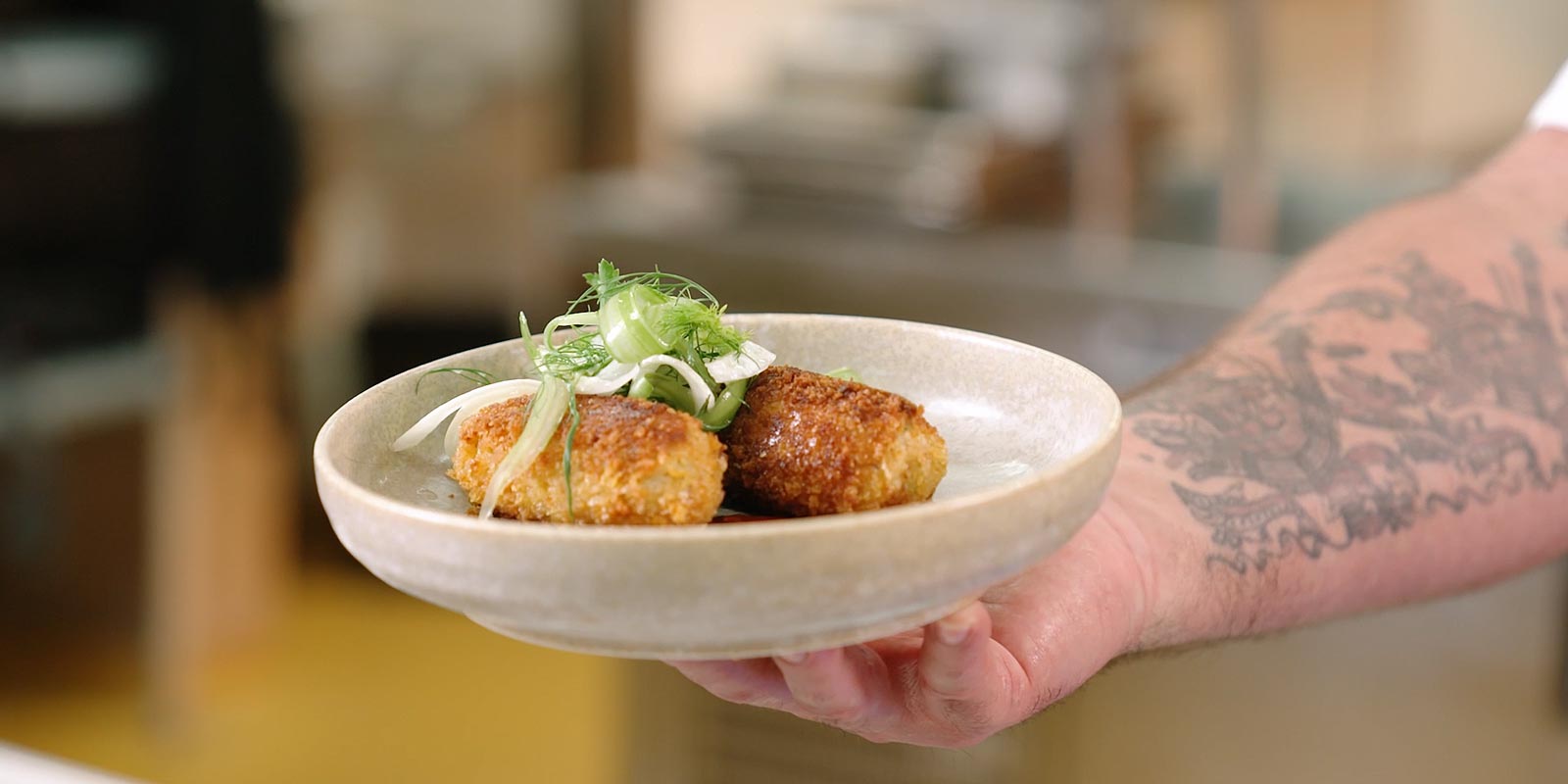 Barramundi croquettes